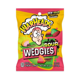 Warheads Wedgies Peg Bag, 4.5 Ounce, 12 Per Case