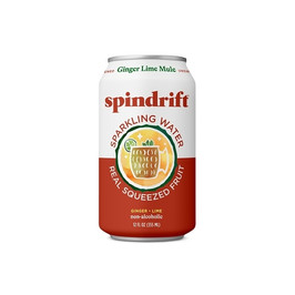 Spindrift Ginger Lime Mule Sparkling Water, 12 Fluid Ounce, 8 Per Pack, 3 Per Case