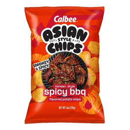 Calbee Korean Style Spicy Barbecue Chips, 6 Ounce, 12 Per Case