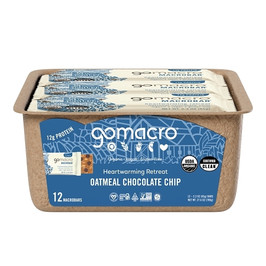 Gomacro Oatmeal Chocolate Chip Bar, 2.3 Ounce, 12 Per Pack, 12 Per Case