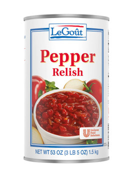 Unilever Food Solutions LeGout Pepper Relish Dressings/Condiments Unilever Food Solutions LeGout Pepper Relish Dressings/Condiments
