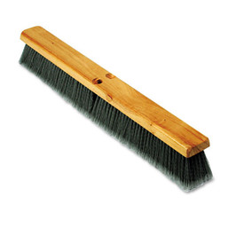 Boardwalk® Floor Brush Head, 3" Gray Flagged Polypropylene Bristles, 24" Brush