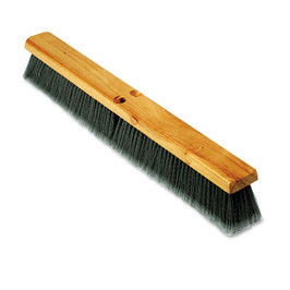 Boardwalk® Floor Brush Head, 3" Gray Flagged Polypropylene Bristles