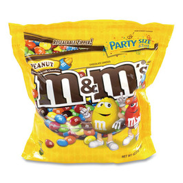 M & M's Super Party Bag Peanut, 38 Oz Bag, 2 Bags/pack
