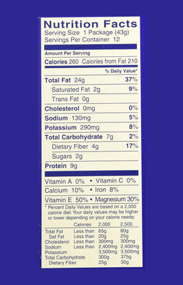 Blue Diamond Roasted Salted Almonds, 1.5 Oz Tube, 12 Tubes/Carton
