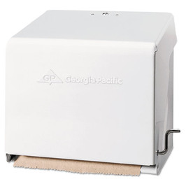 Mark Ii Crank Roll Towel Dispenser, 10.75 X 8.5 X 10.6, White