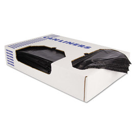Linear Low-density Can Liners, 16 Gal, 0.9 Mil, 24" X 23", Black, 500/carton