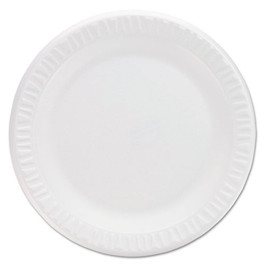 Concorde Non-laminated Foam Plates, 9" Dia, White, 125/pack