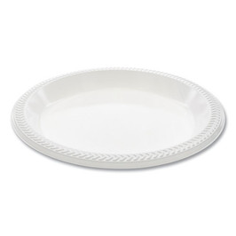 Meadoware Ops Dinnerware, Plate, 10.25" Dia, White, 500/carton