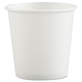 Polycoated Hot Paper Cups, 4 Oz, White, 50 Bag, 20 Bags/carton