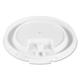 Lift Back And Lock Tab Cup Lids For Foam Cups, Fits 10 Oz Trophy Cups, White, 2,000/carton