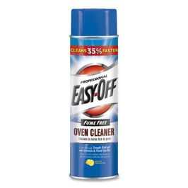 Professional EASY-OFF® Fume Free Max Oven Cleaner, Foam, Lemon, 24 oz Aerosol Spray, 6/Carton