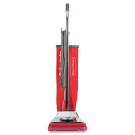 Sanitaire Tradition Upright Vacuum SC888K, 12" Cleaning Path, Chrome/Red