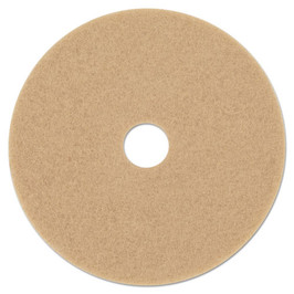 3M Ultra High-Speed Floor Burnishing Pads 3400, 20" Diameter, Tan