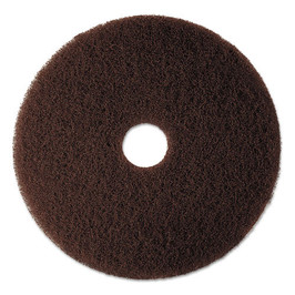 3M Low-Speed High Productivity Floor Pad 7100, 20" Diameter, Brown, 5/Carton