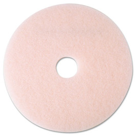 3M Ultra High-Speed Eraser Floor Burnishing Pad 3600, 19" Diameter, Pink
