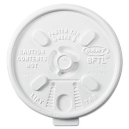 Lift N' Lock Plastic Hot Cup Lids, Fits 6 Oz To 10 Oz Cups, White, 1,000/carton