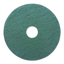 Boardwalk Heavy-Duty Scrubbing Floor Pads, 16" Diameter, Green