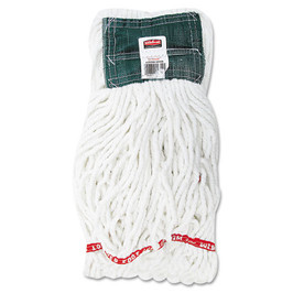 Web Foot Shrinkless Looped-end Wet Mop Head, Cotton/synthetic, Medium, White, 6/carton - RCPA25206WHICT