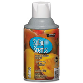 Sprayscents Metered Air Freshener Refill, Mango, 7 Oz Aerosol Spray, 12/carton