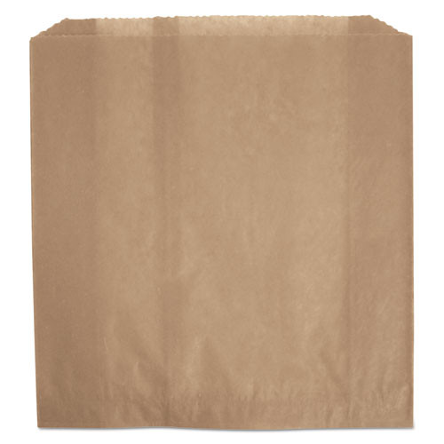 Bagcraft Dubl View Sandwich Bags, 2.35 mil, 9.5 x 2.75, Natural Brown, 500/Carton
