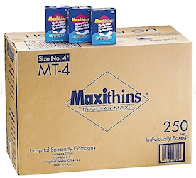 HOSPECO® Maxithins Vended Sanitary Napkins, Size 4, Regular, 250/Ct