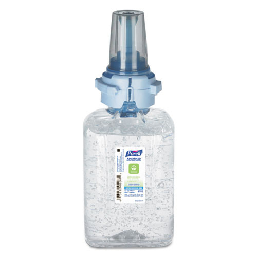 Green Certified Advanced Refreshing Gel Hand Sanitizer, For Adx-7, 700 Ml, Fragrance-free, 4/carton