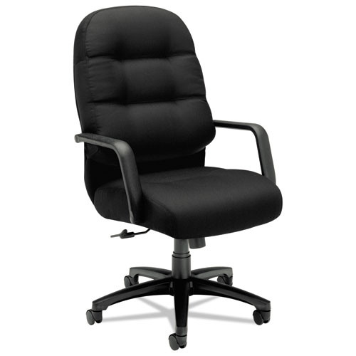 HON® Pillow-Soft oft 2090 Series Executive High-Back Swivel/Tilt Chair, Supports Up to 300 lb, 17" to 21" Seat Height, Black, 1/Carton