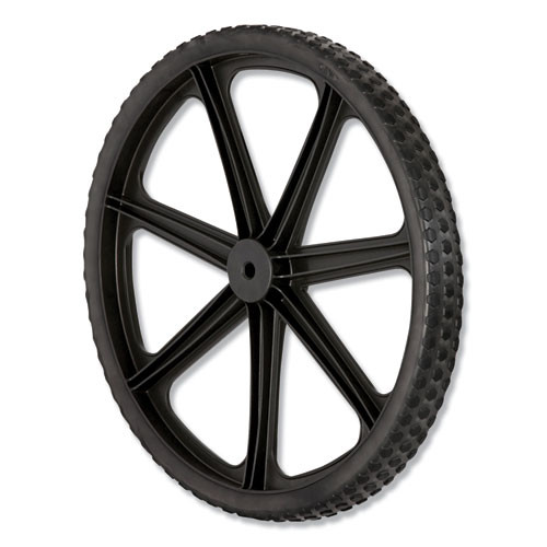 Rubbermaid® Wheel For 5642, 5642-61 Big Wheel Cart, 20" Diameter, Black (Pack of 1)