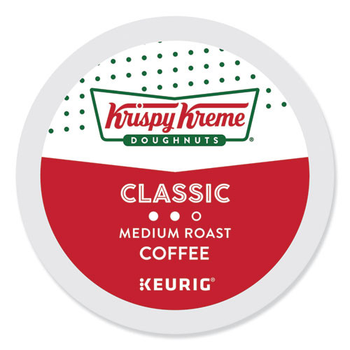 Krispy Kreme Classic Coffee K-Cups, Medium Roast, 24/Box