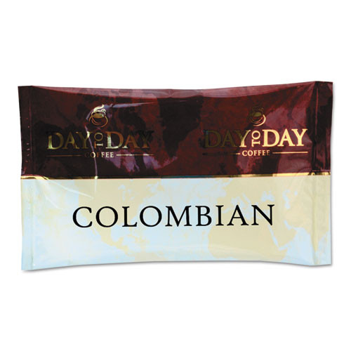 Day to Day Coffee® 100% Pure Coffee, Colombian Blend, 1.5 Oz Pack, 42 Packs/Carton