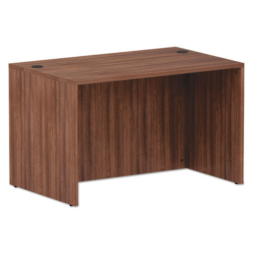 Alera® Valencia Series Straight Front Desk Shell, 47.25" x 29.5" x 29.63", Modern Walnut, 1 Each/Carton