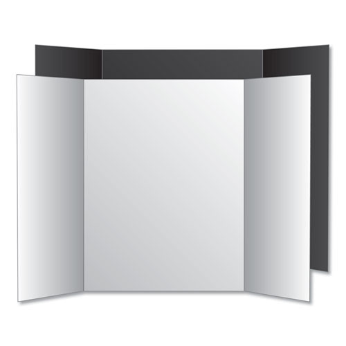 Two Cool Tri-fold Poster Board, 28 X 40, White/white, 12/carton