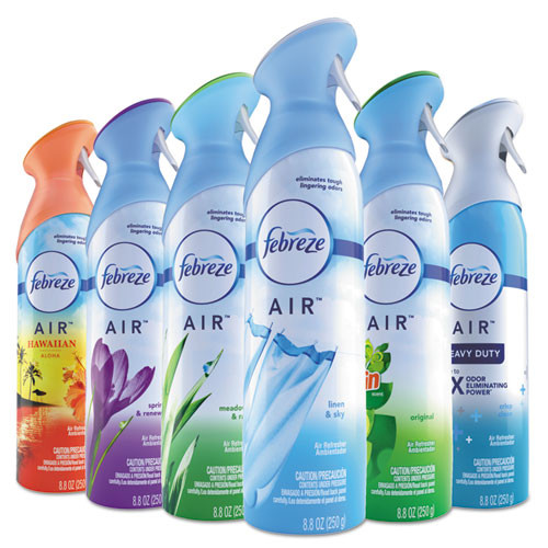 Air, Heavy Duty Crisp Clean, 8.8 Oz Aerosol Spray, 6/carton