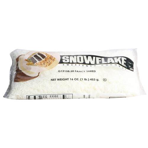 Snowflake Fancy Shredded Sweetened Coconut, 1 Pound (Pack of 10)