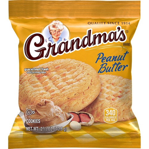 Grandma's Peanut Butter Cookies, 2.5 Oz (Pack of 60)