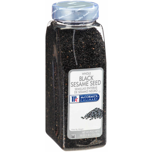 McCormick Whole Black Sesame Seed, 18 ounce, 6 Per Case