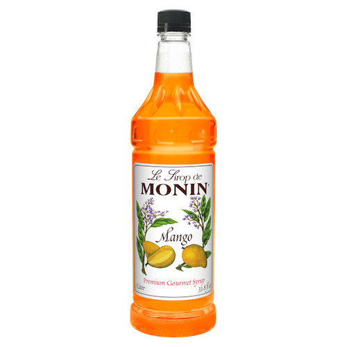 Monin Mango Premium Gourmet Syrup, 1 Liter Bottle - 4 Per Case