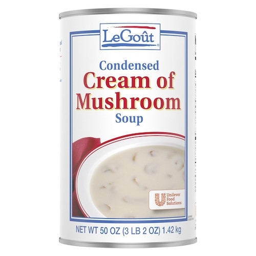 Legout Cream Of Mushroom Condensed Canned Soup, 50 Ounces - 12 Per Case