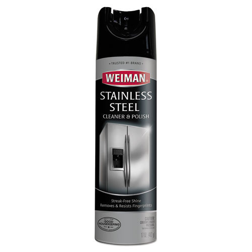 Stainless Steel Cleaner And Polish, 17 Oz Aerosol, 6/carton