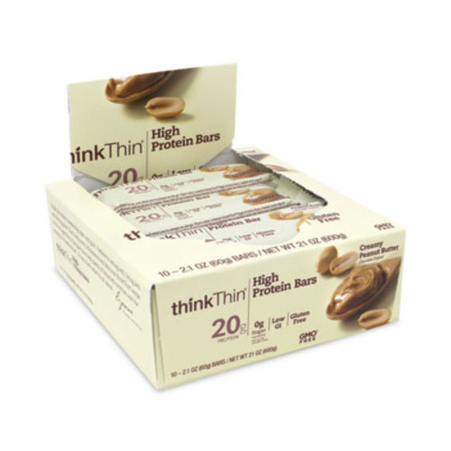 thinkThin High Protein Bars, Creamy Peanut Butter, 2.1 Oz Bar