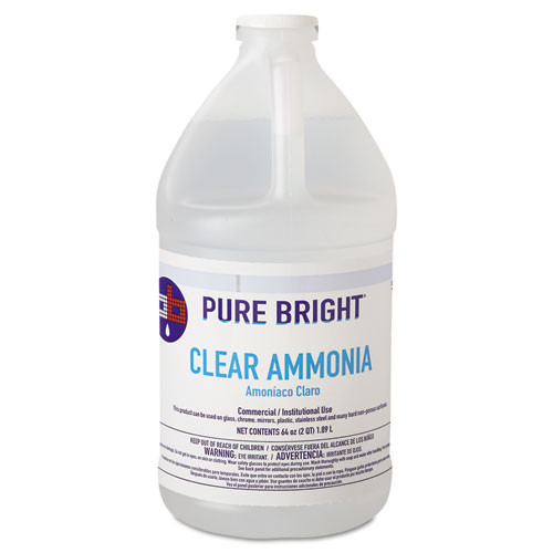 Clear Ammonia, 64 Oz Bottle, 8/carton