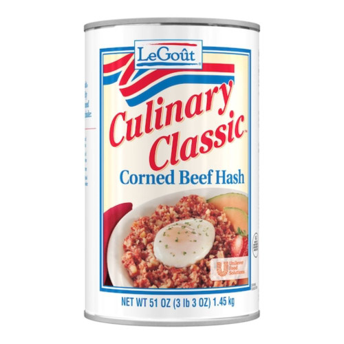 Legout Corned Beef Hash Heat & Serve Canned Entree