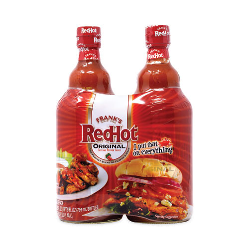 Frank's RedHot Original Hot Sauce, 25 Oz Bottle, 2/pack