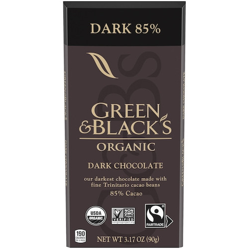 Green & Black s Organic 85% Dark Chocolate Bar, 3.17 Ounces, 120 Per Case