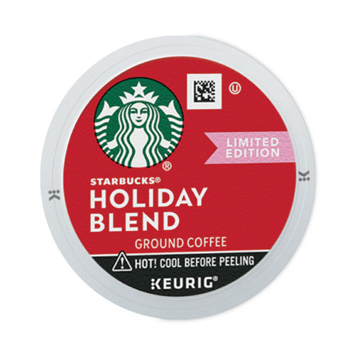 Starbucks Holiday Blend Coffee, K-cups, 22/box, 4 Boxes/carton