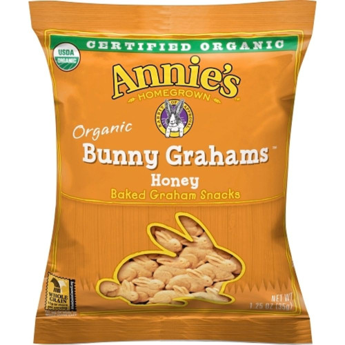 Annie's Organic Honey Bunny Graham Crackers, 1.25 Oz, 100 Per Case