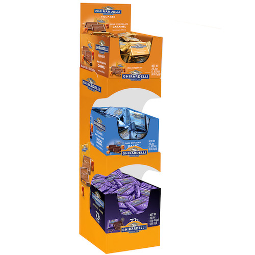 Ghirardelli Chocolate Squares - Caddy Merchandise Display
