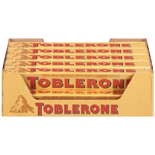 Toblerone Milk Chocolate Bar Candy, 3.52 Ounces