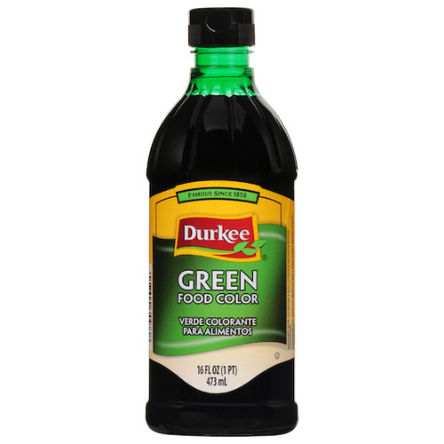 Durkee Green Food Color, 16 Ounces, 6 Per Case